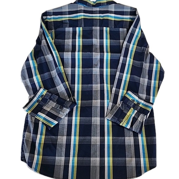 Columbia Omni-Wick Advanced Evaporation Shirt Blue‎ Plaid Ls Button Up Mens M - Picture 9 of 9